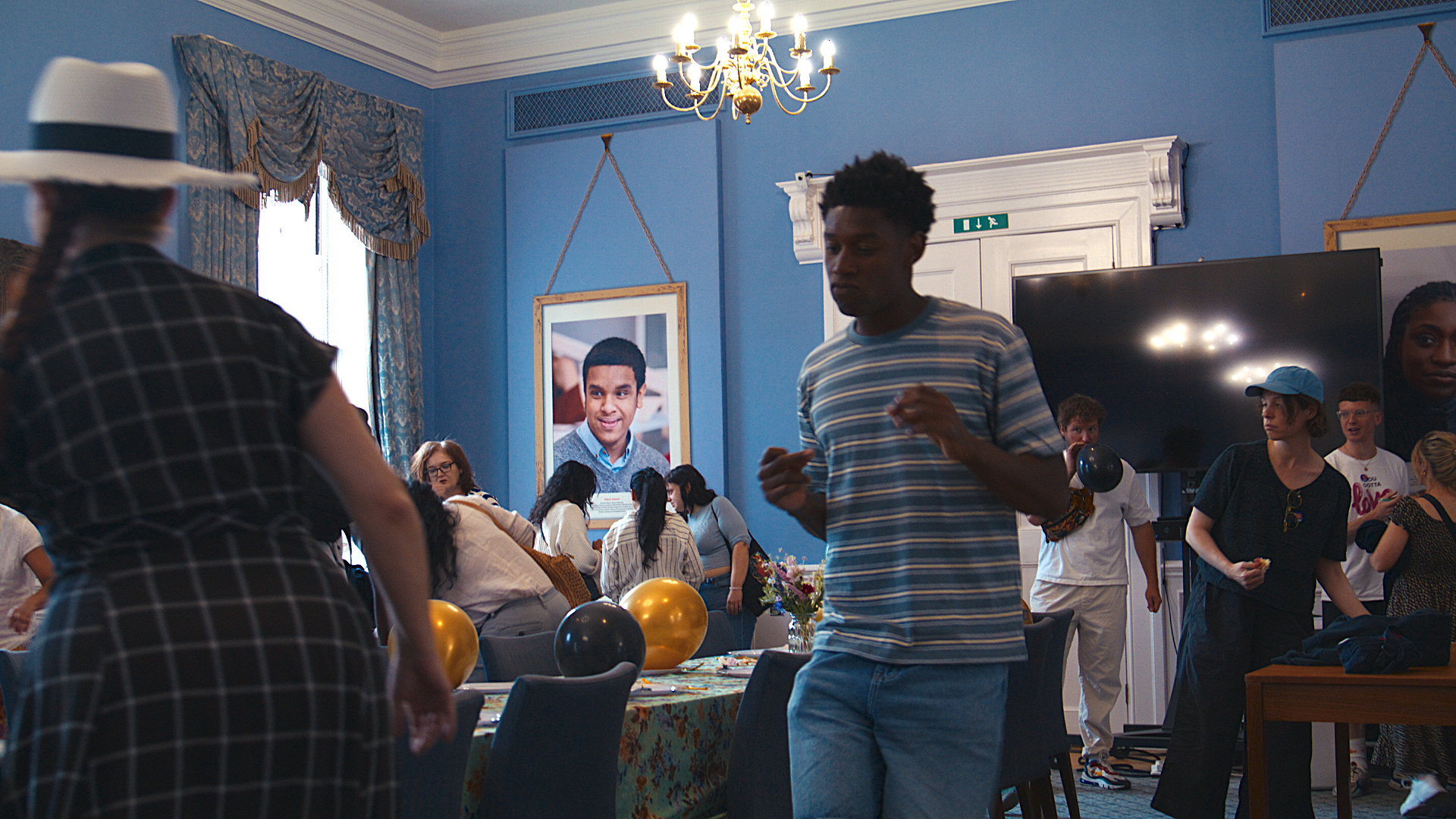 A man dancing