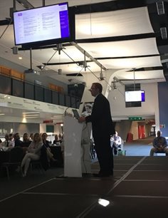 Chris Howard speaking at the Legal Services Regulatory Authority Symposium in Dublin
