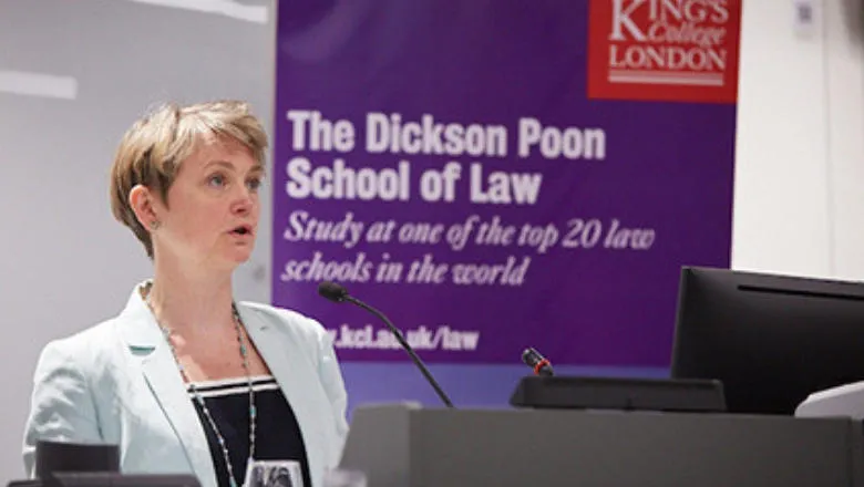 Keynote speech by Yvette Cooper MP, Chair of the Home Affairs Select Committee