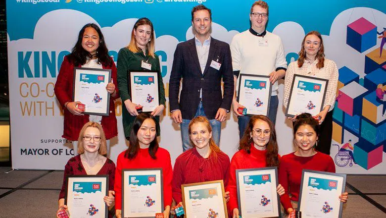 The joint winners of the health and wellbeing award with Councillor Mark Shearer, Deputy Cabinet Member for Community Services & Digital at Westminster City Council