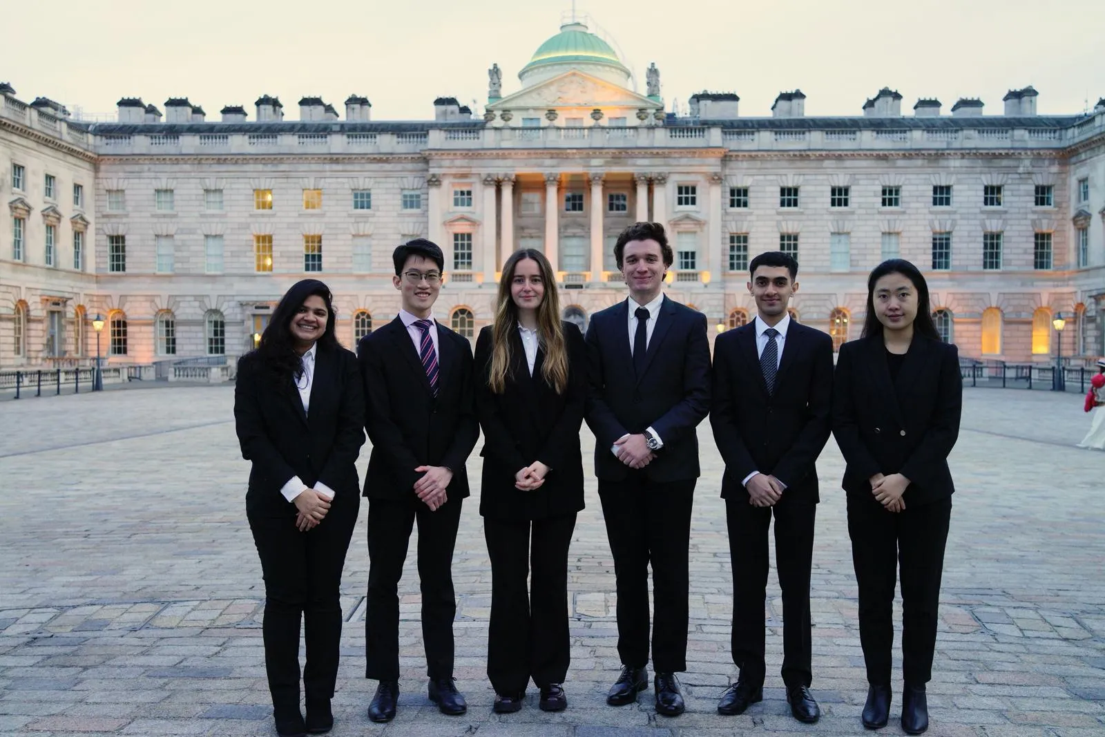 Willem C Vis international Moot winners outside Somerset House