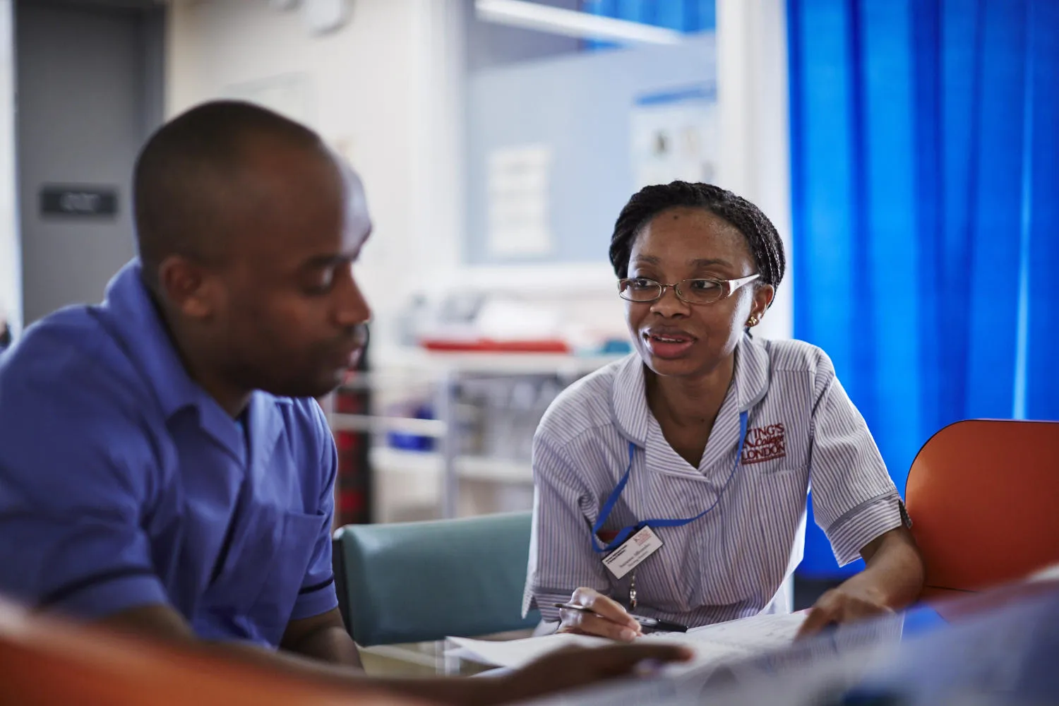 NHS staff at St Thomas' hospital