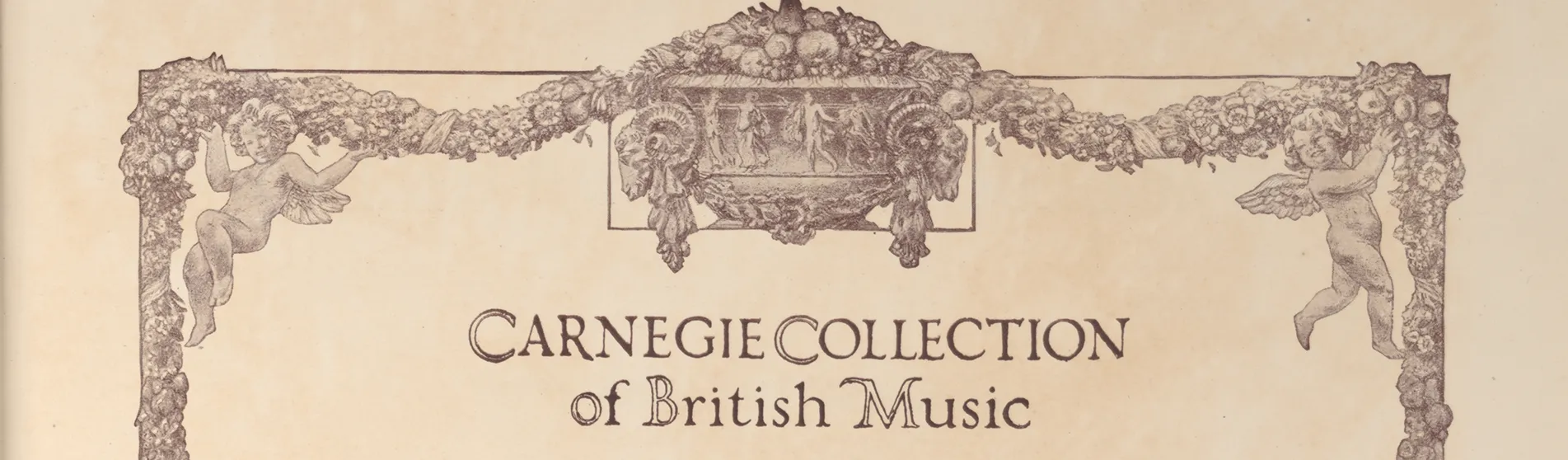 Title page of a collection of musical scores