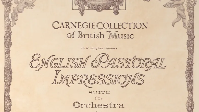 Title page of a collection of musical scores