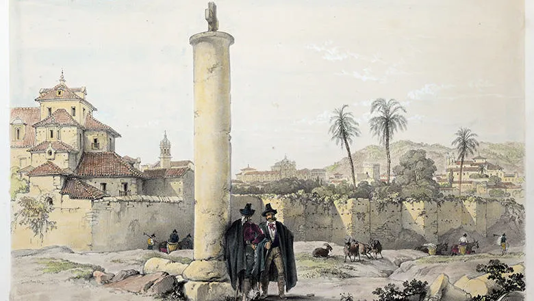 Calvary at the Gate of Plasencia by George Vivian, 1838