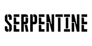 The image shows the name 'Serpentine' typed in black over the white background.