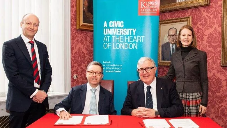 Signing the MOU between King's College London and Westminster City Council