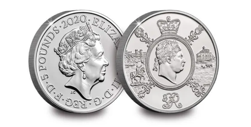 The 2020 commemorative £5 coin issued by the Royal Mint © Royal Mint
