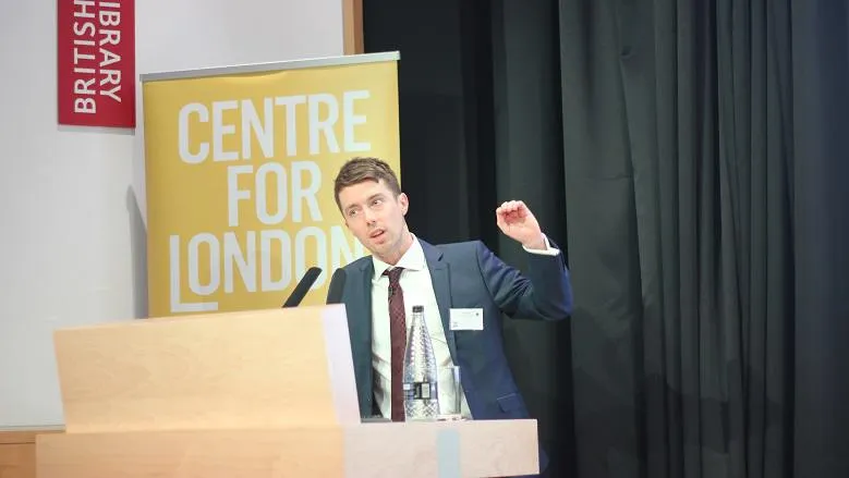 Dr Jack Brown speaks at the launch of 'London, UK : Strengthening ties between capital and country', a report from Centre for London