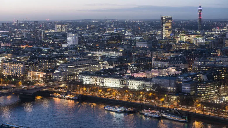 Image: Overview shot of London 