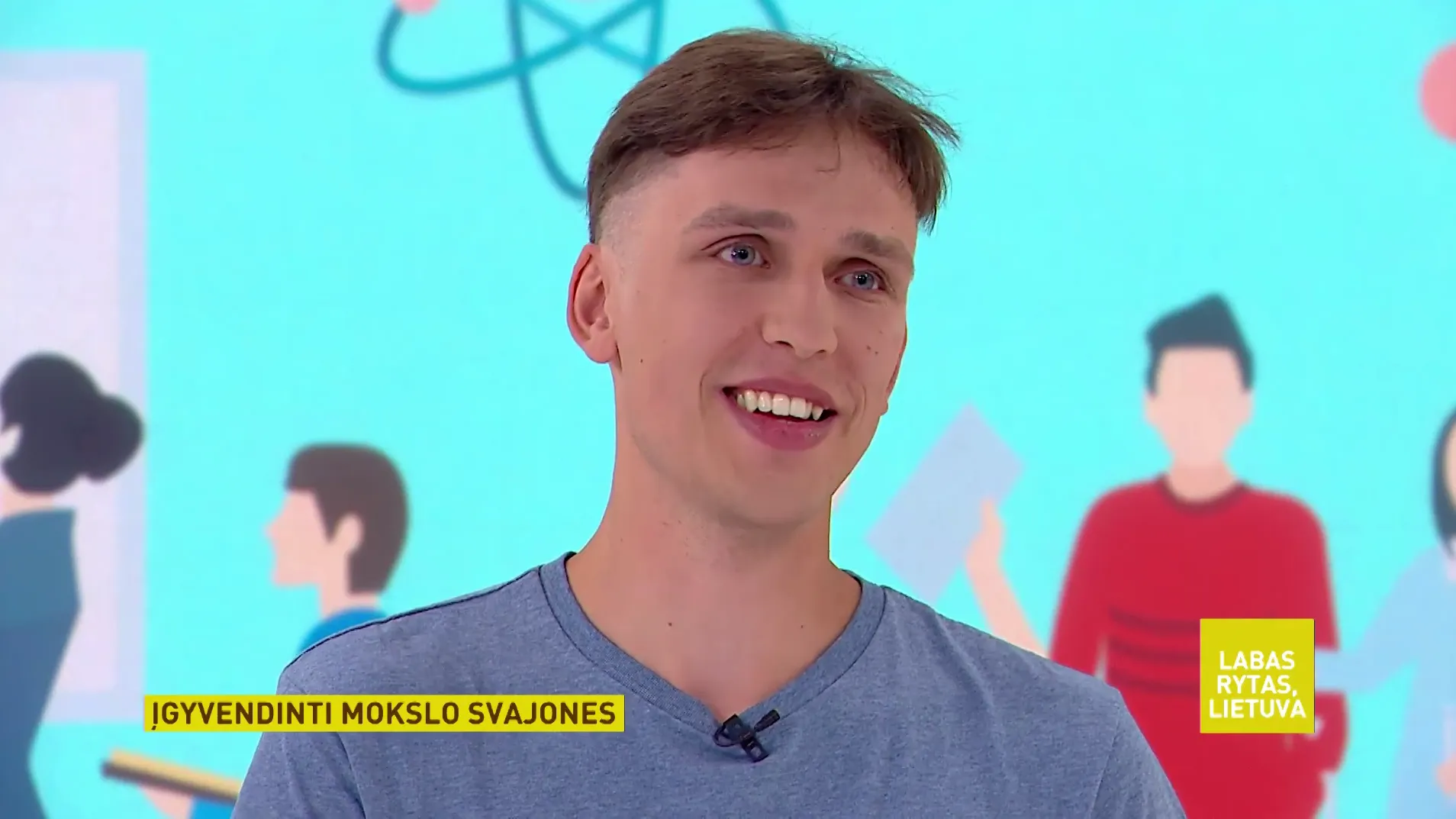 Eivinas was selected for Talents for Lithuania Fund – a crowdfunding initiative for talented Lithuanian students and was featured on TV
