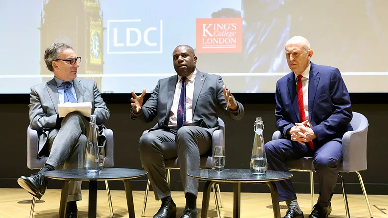 David Lammy and John Healey at the London Defence Conference