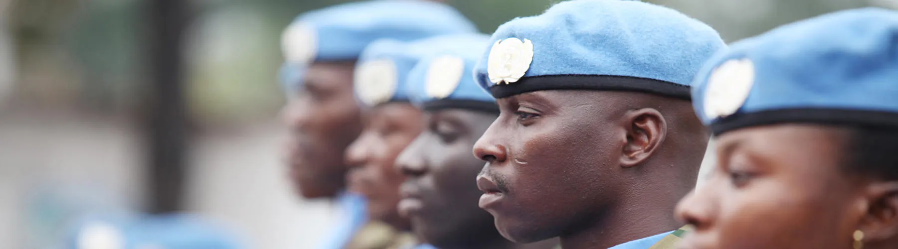 UN Peacekeepers celebrating Peacekeepers Day in DRC