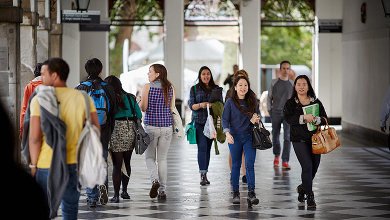 Students at Guy's Campus, King's College London