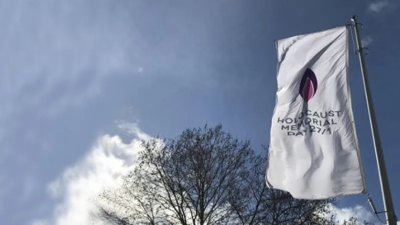 Holocaust Memorial Day flag