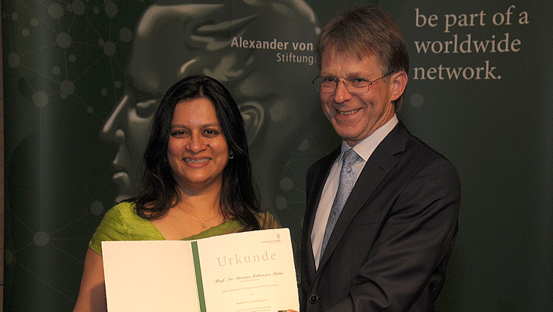 Professor Ananya Jahanara Kabir and Professor Hans-Christian Pape