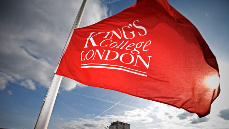 King's College London flag red