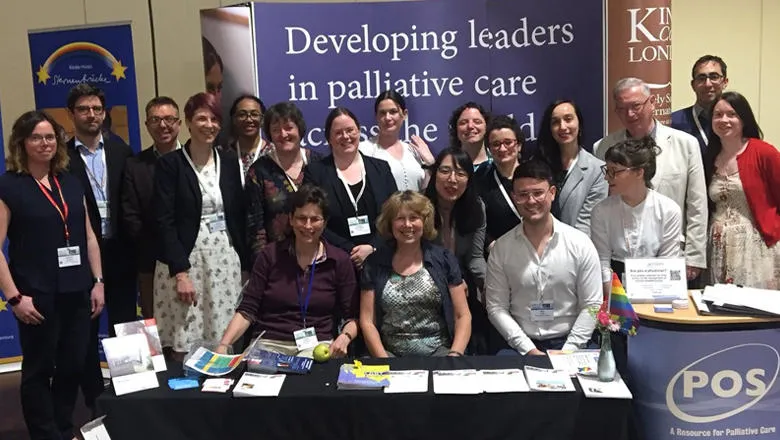 Palliative Care MSc students past and present meet at the World Research Congress of the European Association for Palliative Care.