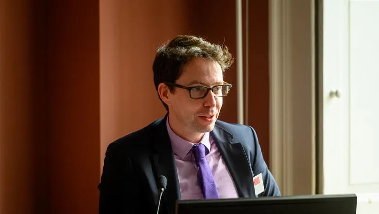 Professor Bobby Duffy, Director of The Policy Institute at King’s, speaking at the signing of the collaboration agreement 