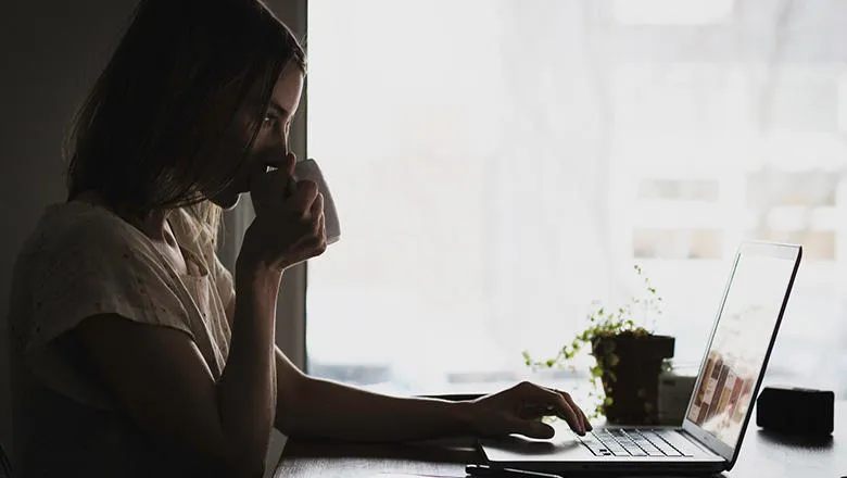 Woman on laptop