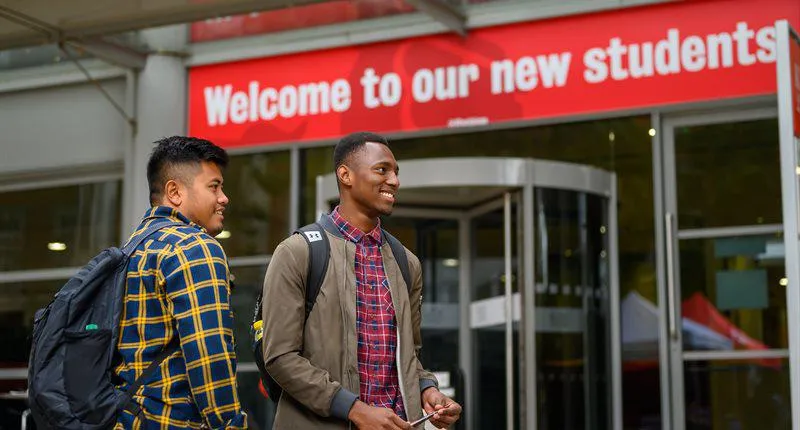 Welcome to our new students sign