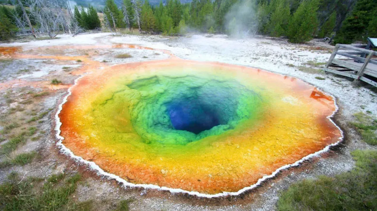 Chemical reactions in volcanic pools