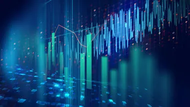 Green bar graph, blue line graph and red scatter plot