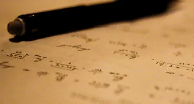 Handwritten equations and pen
