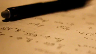 Handwritten equations and pen
