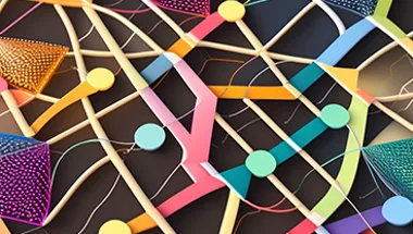 An AI-generated image of a network