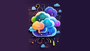 An AI-generated image of speech bubbles