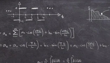 Equations on chalkboard