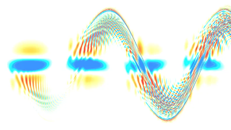 Multicoloured vibration wave