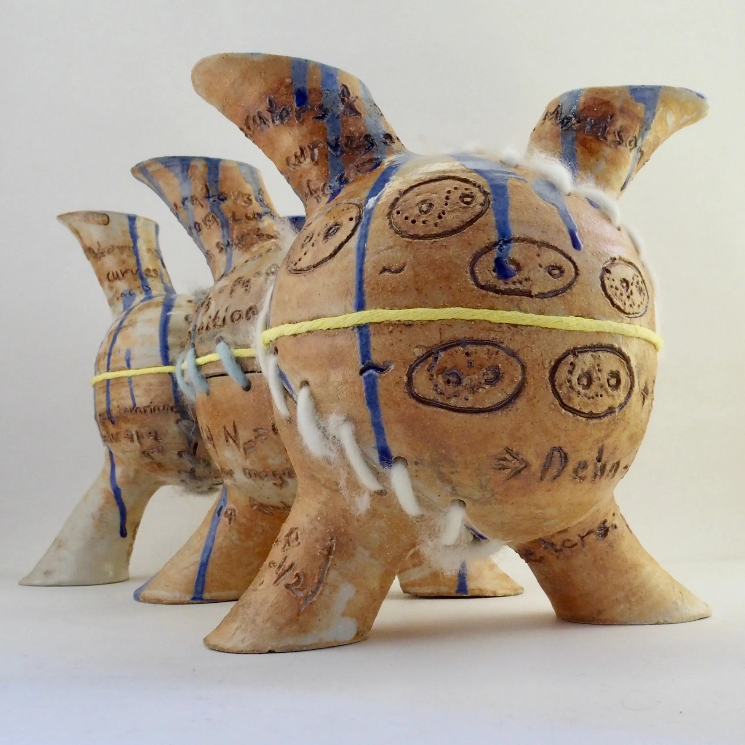 One of Nadav's ceramics which also features string