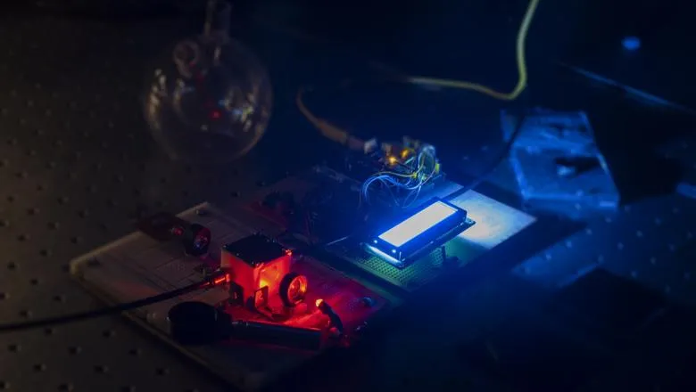 NanoGlow lab setup