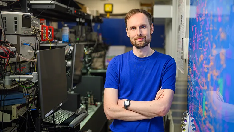 James Millen in his lab