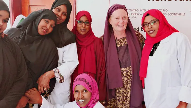 Group of women smiling