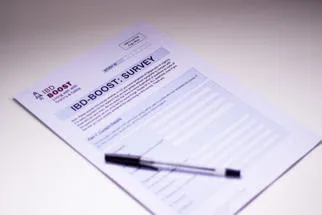 Survey form and pen