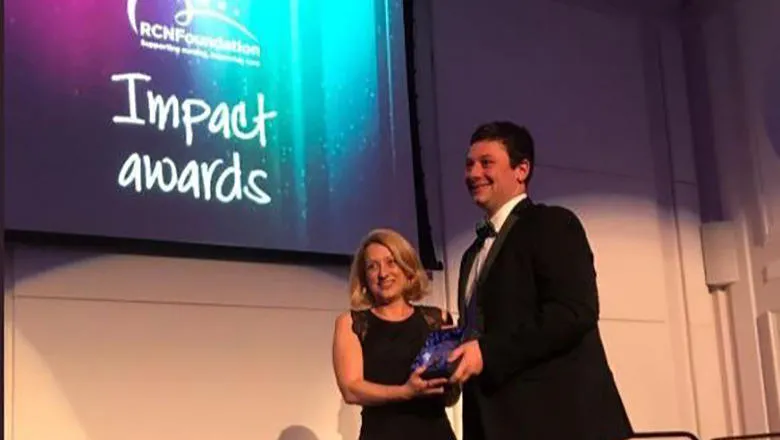Person receiving an award