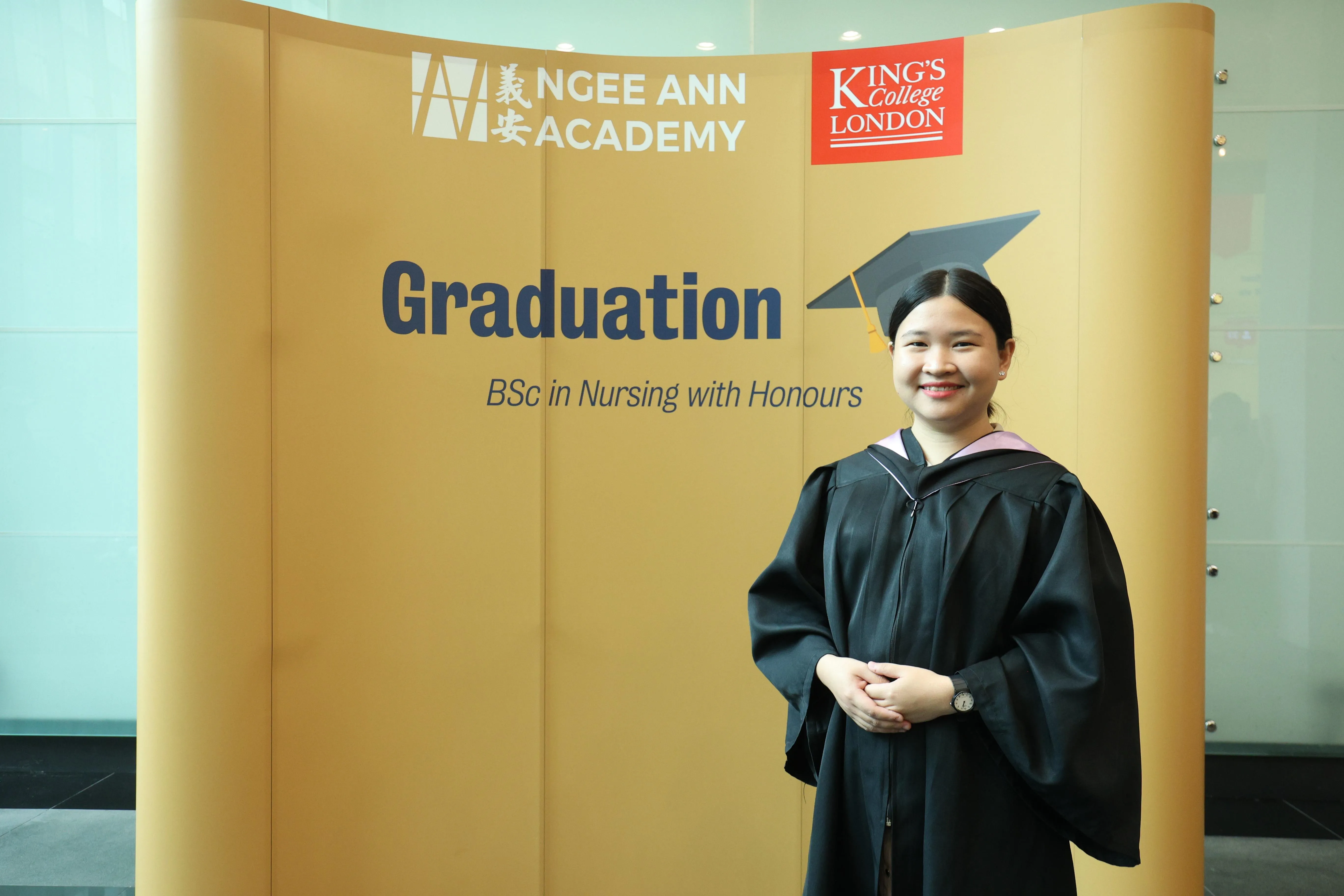 Celebrating students at the first King's graduation overseas King's