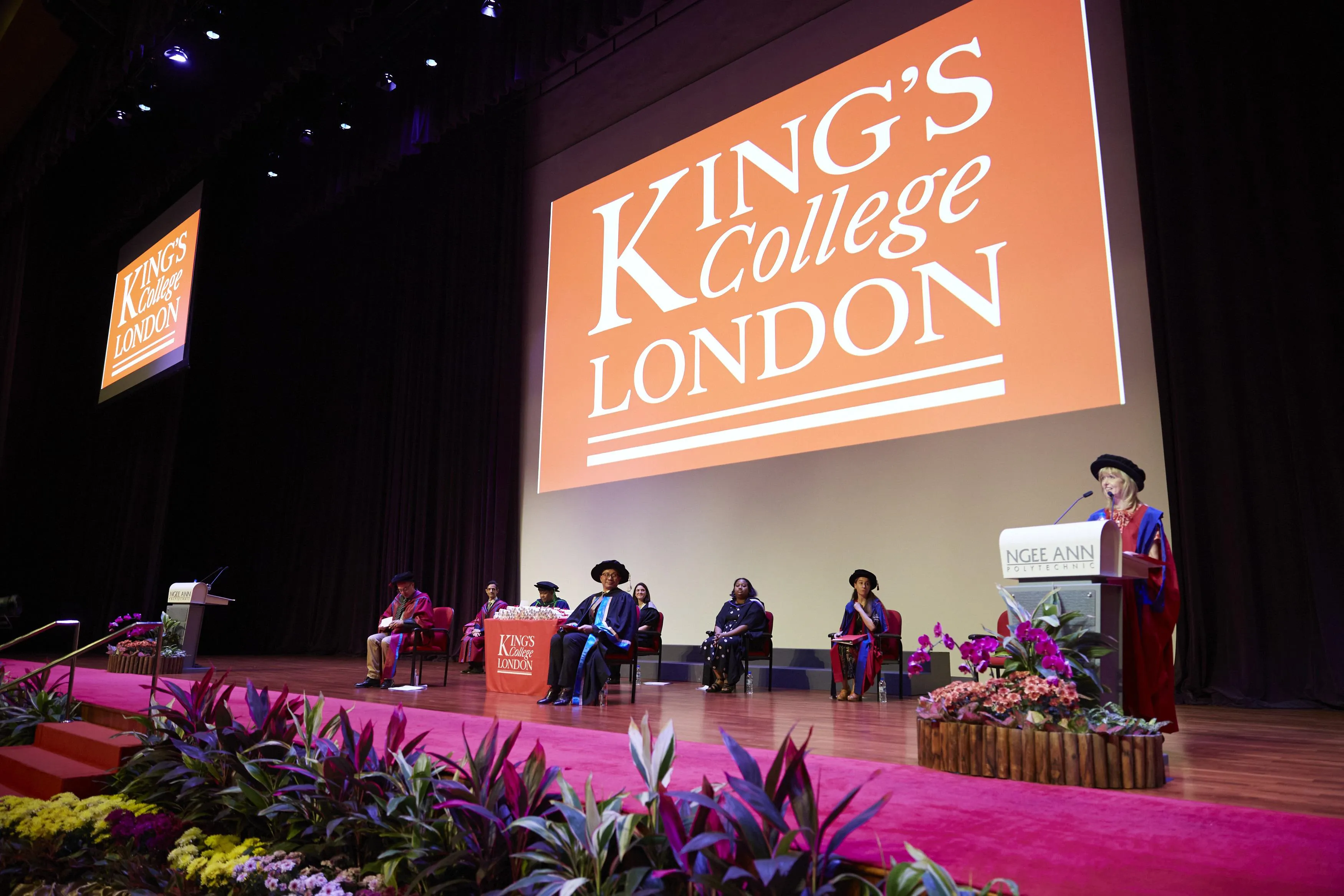 Celebrating students at the first King's graduation overseas King's