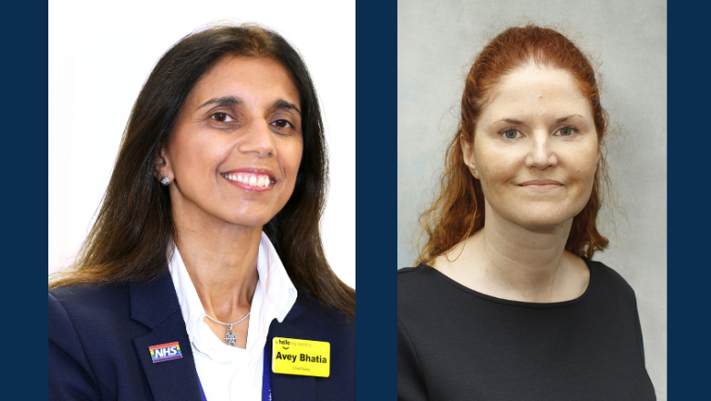 Headshots of Avey Bhatia (L) and Tracey Carter (R)