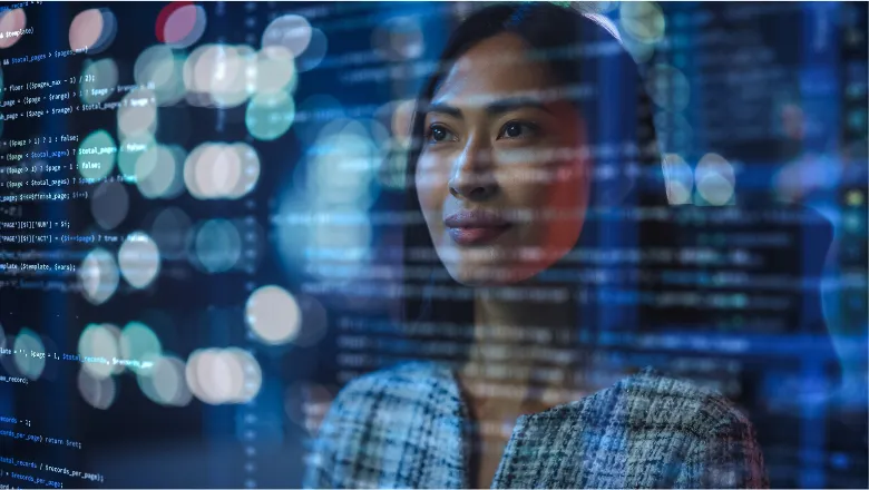 Portrait of Asian Female Startup Digital Entrepreneur Working on Computer by Gorodenkoff