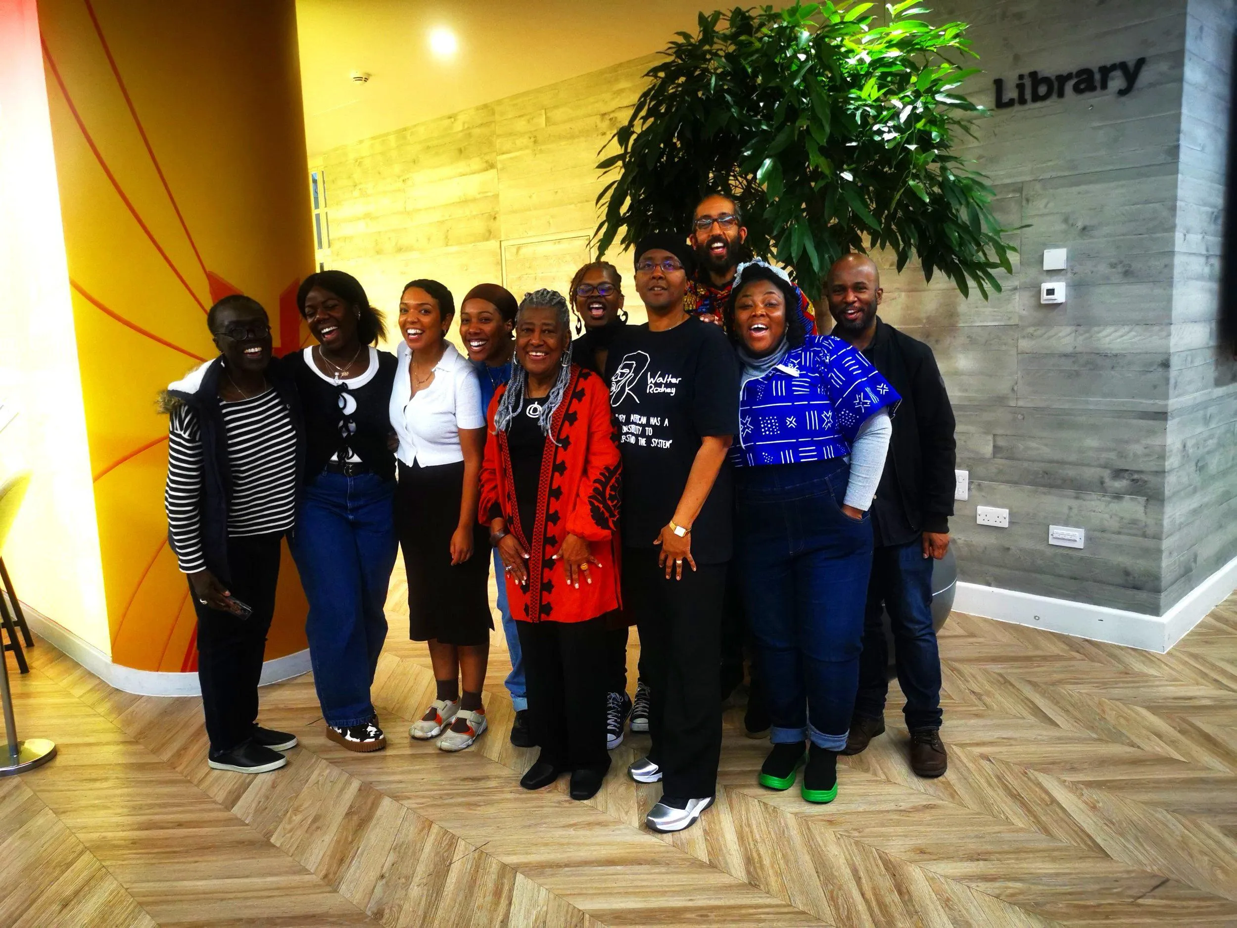 Community Archivist Outreach team with Professor Patricia Rodney and Connie Bell. Image - Decolonising the Archive