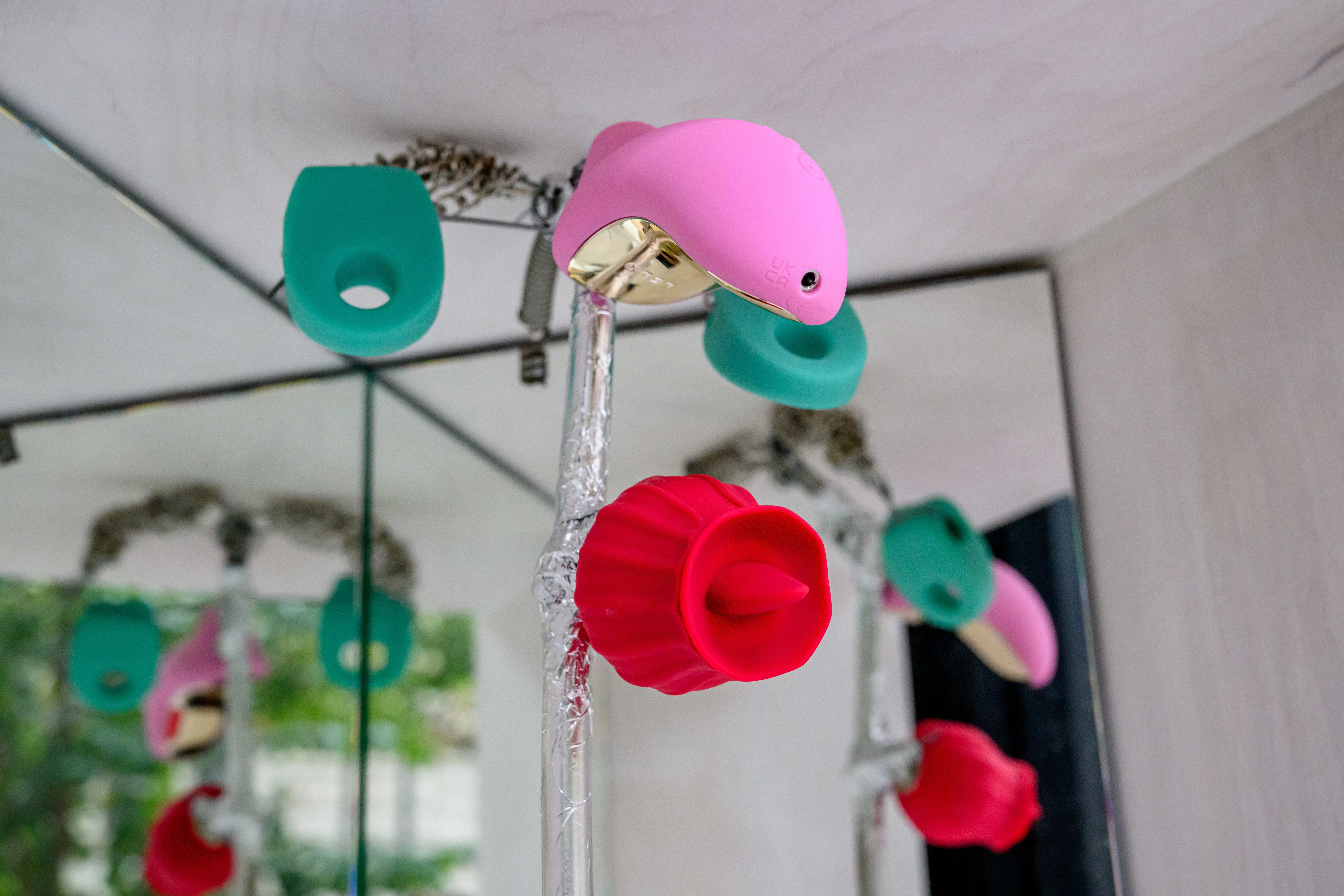 Sculpture made from commercially-available sex toys