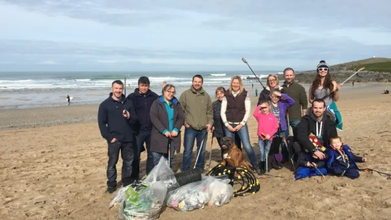 Staff at King's Service Centre used Service Time to take part in a local litter pick.