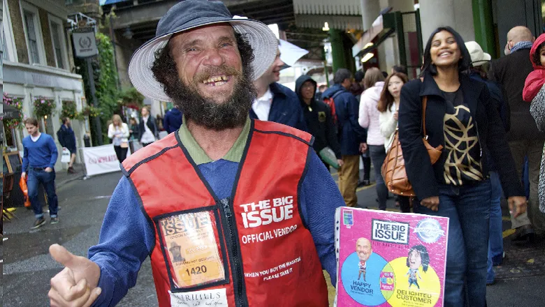 Big Issue vendor