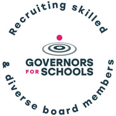 Governors for Schools logo with the following text 'recruiting skilled & diverse board members'.