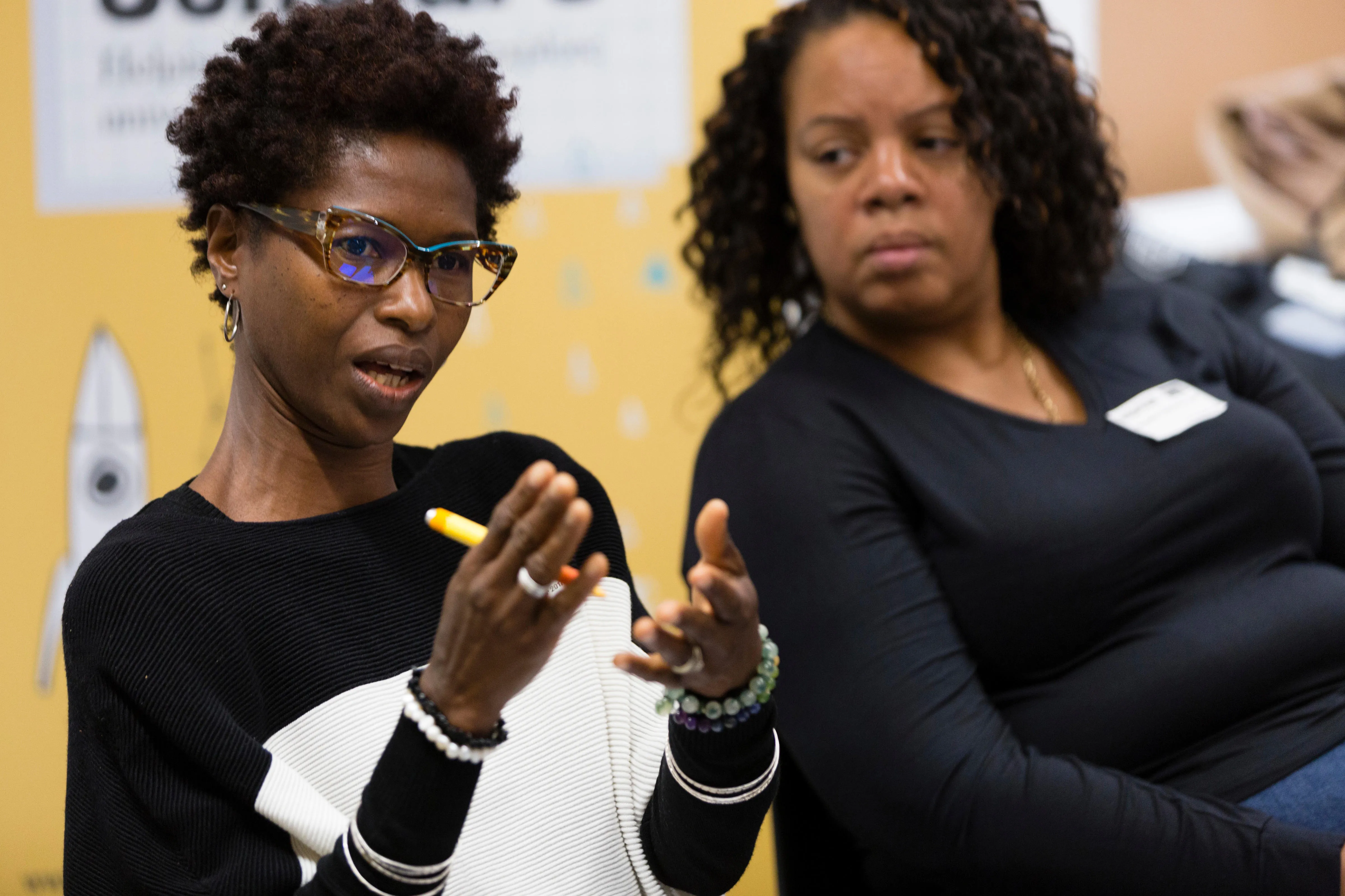 Social Mobility Citizenship Payment Plan image of parents speaking at an event.