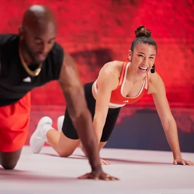 Image of two individuals in a fitness class
